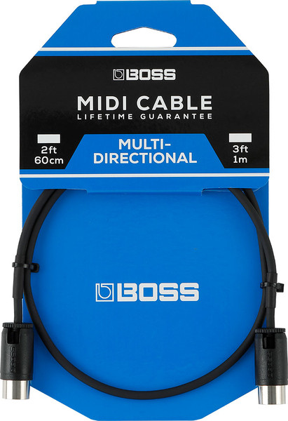 BMIDI-PB1 Pedalboard MIDI Cable 1ft Multi-Directional