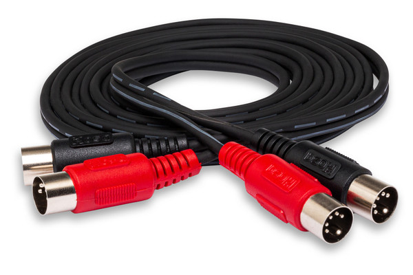 Dual MIDI Cable Dual 5-pin DIN to Same 2m