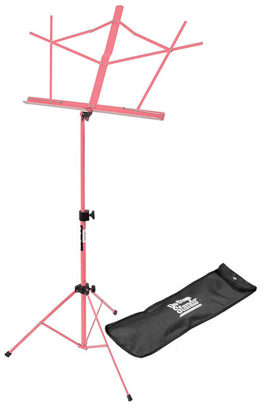 On Stage Compact Sheet Music Standw/ Bag - Pink