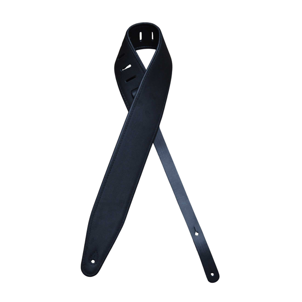 Colonial Leather Padded Guitar Strap - Black