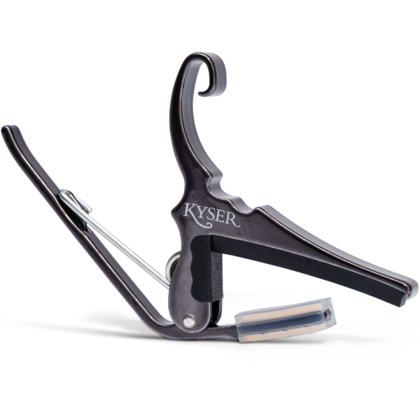 Quick-Change Acoustic Guitar Capo - Black Chrome