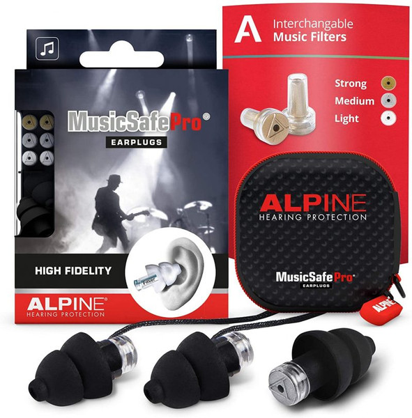 MusicSafe Pro Ear Plugs Black