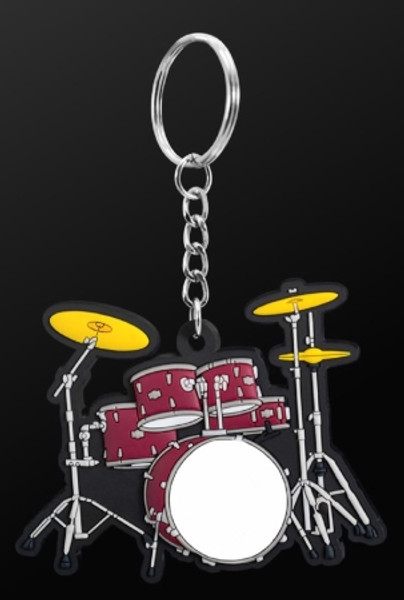 Musician Designer Drum Set Key Chain Red  MDKC0023