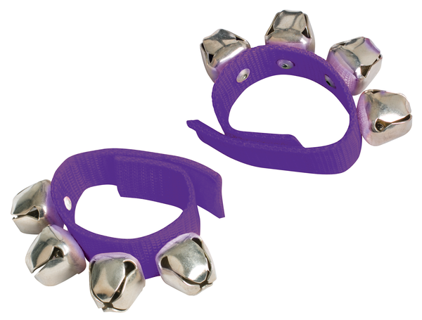 Mano Percussion Wrist Sleigh Bells - Purple (ED379PU)