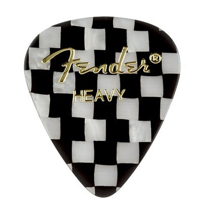 PICKS GRAPHIC CHECKER HEAVY (12) Fender