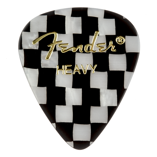 Fender Checker graphic heavy guitar picks 12-pack