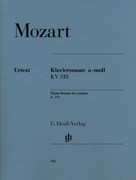 Urtext Mozart Piano Sonata a minor K. 310