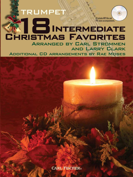 Carl Fischer 18 Intermediate Christmas Favorites Trumpet Book + CD WF102