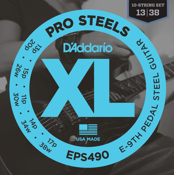D'Addario EPS490 Pedal Steel Strings E-9th