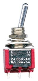 DiMarzio | EP1106 DPDT On/Off Mini Switch Chrome