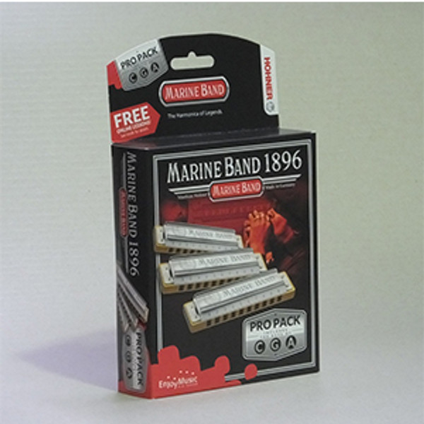 Harmonica Marine Band Pro Pack In Keys Of C,G & A