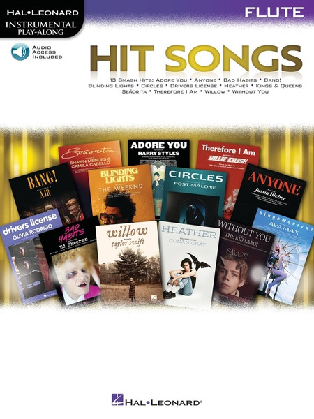 Hit Songs for Flute Instrumental Play-Along