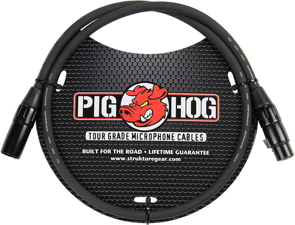 Pig Hog PHM3 High Performance Microphone Cable - 3ft XLR Black Thumbnail