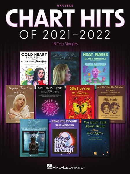 Hal Leonard Chart Hits Of 2021-2022 For Ukulele 00418043 - Front Cover