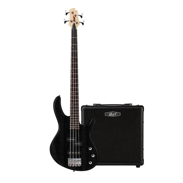 Cort Action PJ Bass Pack w/ CM20B Bass Amplifer - Black
