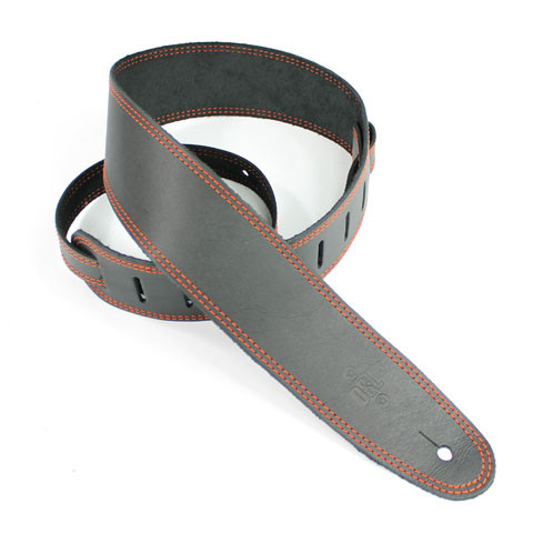 GUITAR STRAP BLACK/ORANGE
