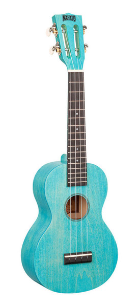 Mahalo Island Series soprano ukulele in Aqua Blue finish