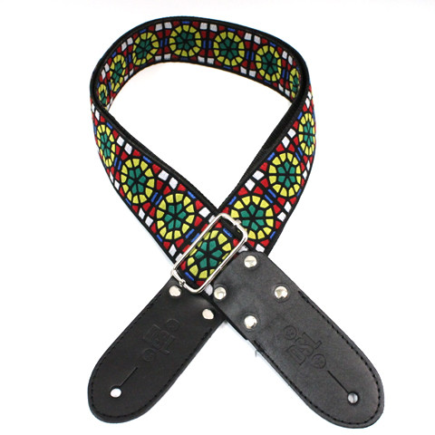Jacquard Weaving SG-GREEN Guitar Strap DSL STRAPS