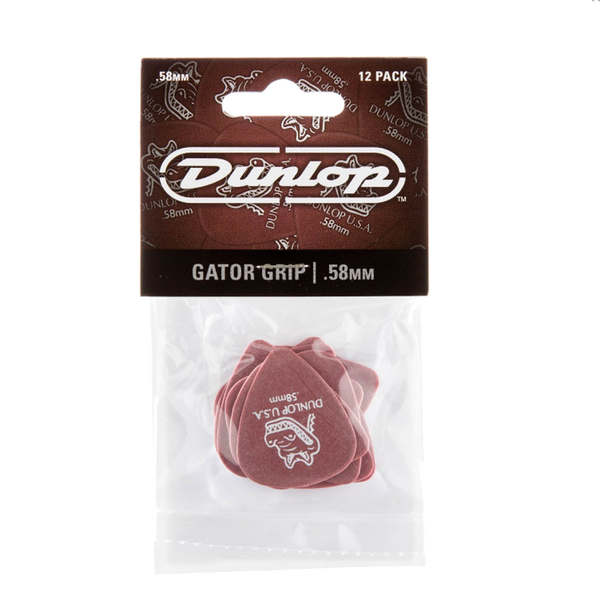 Dunlop JP758 Gator Grip Guitar Picks .58mm 12 Pack