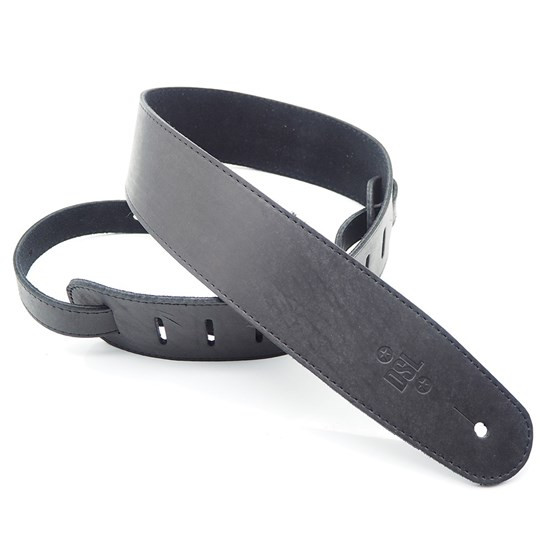 DSL CP25 Series Guitar Strap Suede Leather - Black
