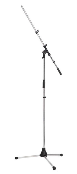 Microphone Stand Heavy Duty with Telescopic Boom - Chrome