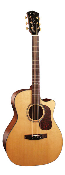 Cort Gold A6 Acoustic Electric Guitar w/ Cutaway - Natural Glossy
