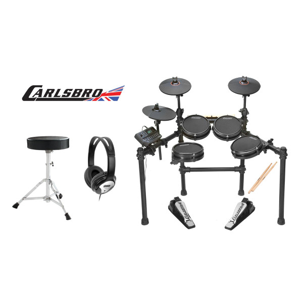 Carlsbro CSD25M 7-Piece Electronic Mesh Head Drum Kit Pack