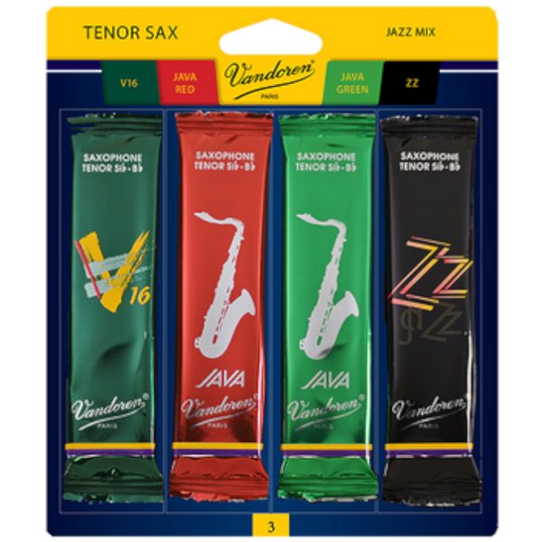 Vandoren Tenor Sax Jazz Reed Mix 2.5 - 4 Pack