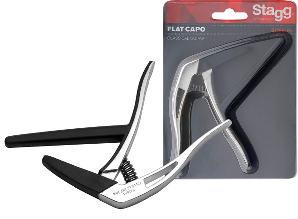 Stagg Classical Capo - Flat Chrome