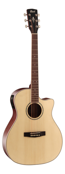 Cort GA-MEDX Grand Auditorium Acoustic-Electric w/ Cutaway - Open Pore