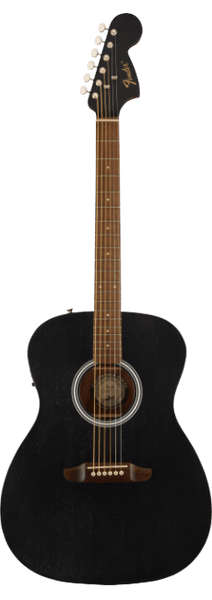 Fender Monterey Standard Acoustic-Electric Guitar w/ Gig Bag - Black Top