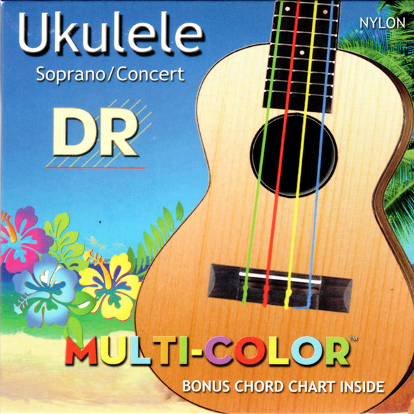 DR Strings Multi-Colour Rainbow Soprano/Concert Ukulele Strings