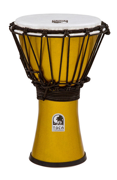Toca Freestyle Colorsound Series Djembe 7" - Metallic Yellow