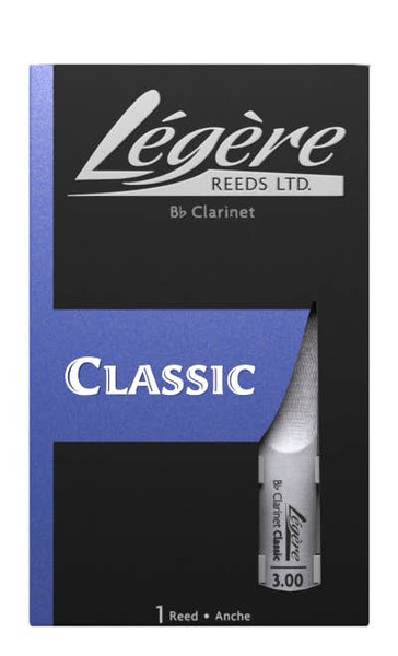 Legere Classic Synthetic Clarinet Reed - Size 3.25