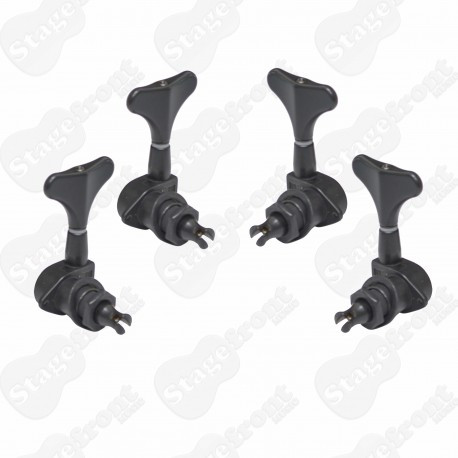 Eagle Bass Machine Heads 2-A-Side - Satin Black