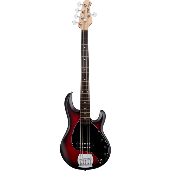 Sterling by Music Man STINGRAY RAY5 5-String Electric Bass - Ruby Red Burst