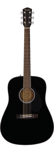 Fender CD-60S Dreadnought Acoustic Guitar - Black