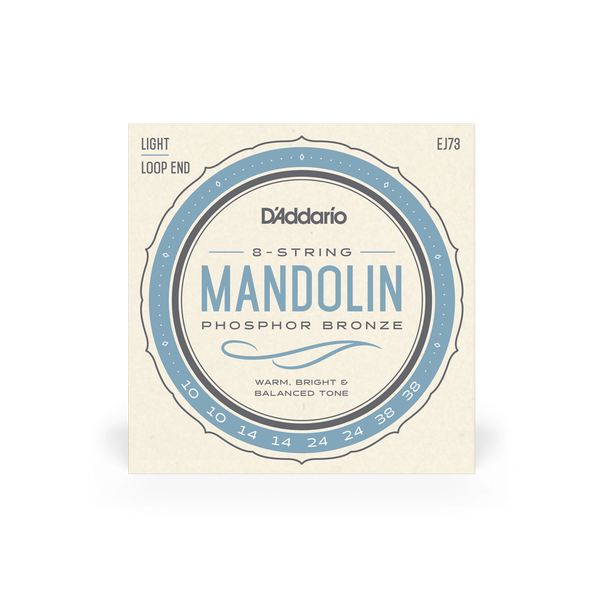D’Addario EJ73 Mandolin Strings Phosphor Bronze Light 10-38