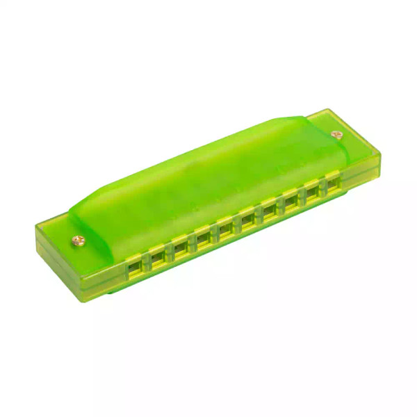 Bryden Transparent 10 Hole Harmonica - Green Kids