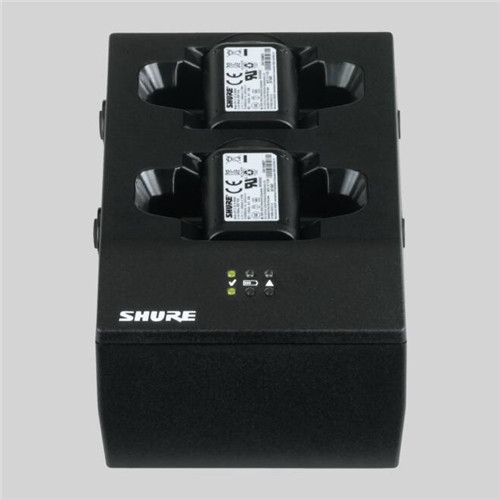 Shure Drop in Transmitter & Battery Charger SBC200, PSU not included, Dual Slot