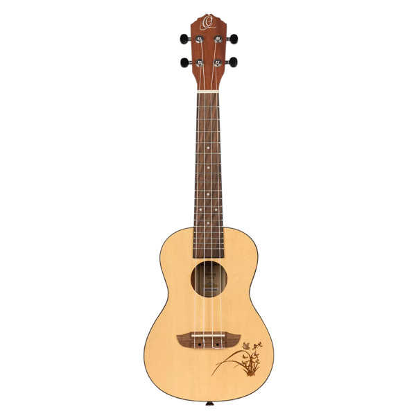 Ortega Concert Ukulele ORT-RU5 - Engraved Spruce Top
