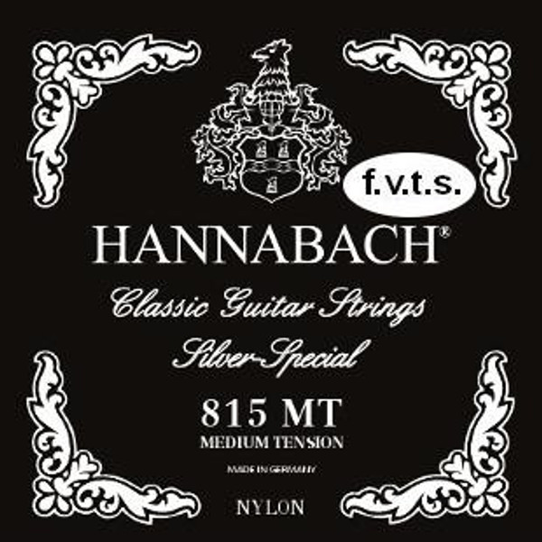 Hannabach Classical/Nylon Guitar Strings Medium Tension Sliver Special 800MT