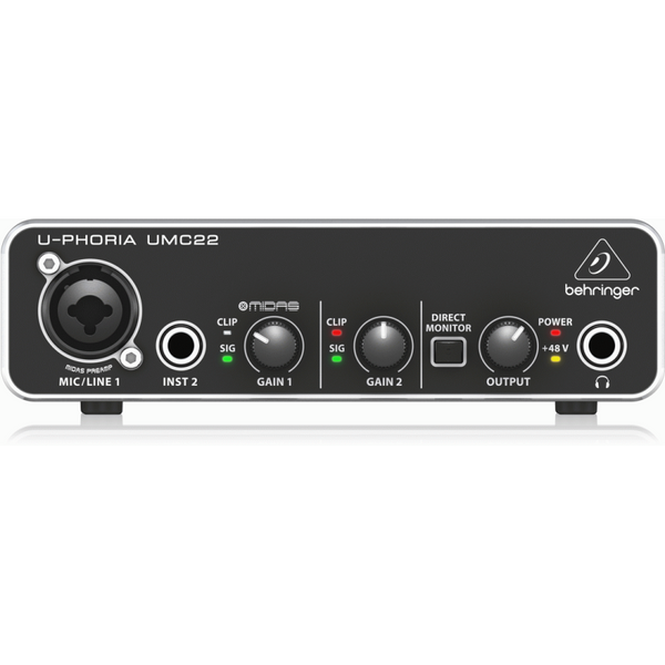 Behringer U-Phoria UMC22 USB audio interface