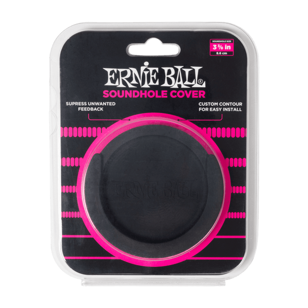 Ernie Ball Acoustic Sound Hole Cover - 3 3/8" (8.6cm) Front