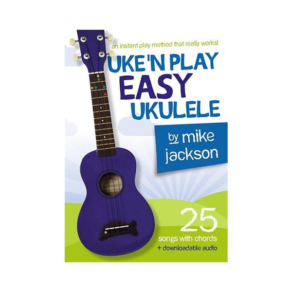 Ukulele songbook cover with simple, beginner-focused design, showing title text and musical styling, with interior pages featuring lyrics, chord symbols, and diagrams.