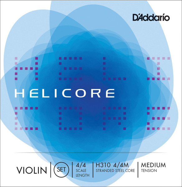 D'addario Helicore Violin String Set  4/4 - Medium Tension