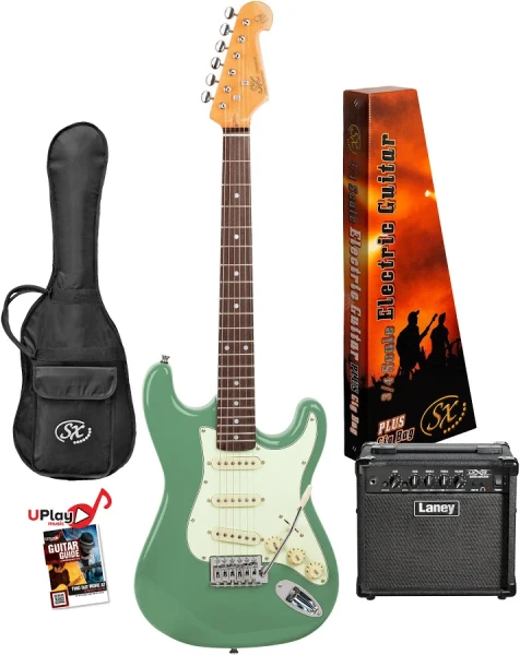 Sx 3/4 Vintage Electric Guitar Pack w/ Laney Amp - Vintage Green