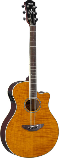 Yamaha APX600FM acoustic electric guitar flamed maple amber