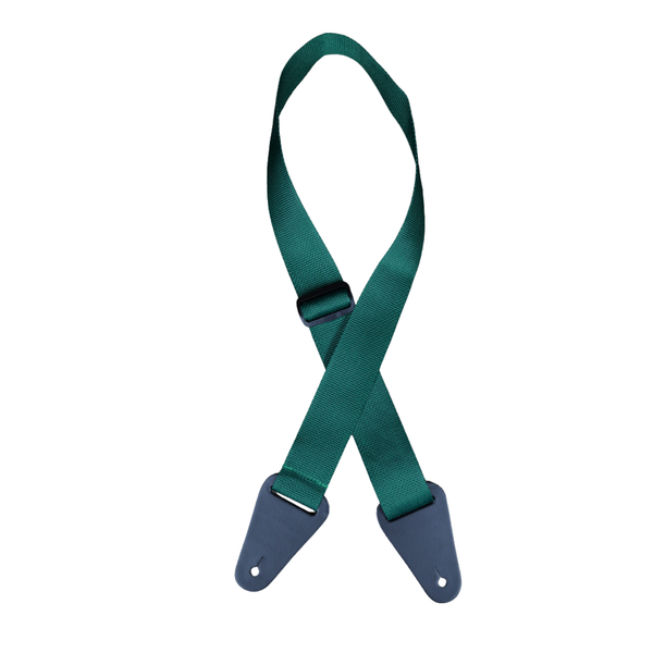 Colonial Leather Nylon Webbing Guitar Strap - Dark Green
