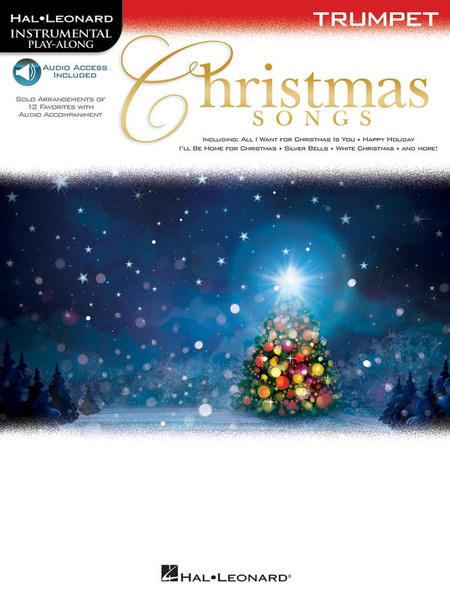 Christmas songs trumpet book instrumental play along cover